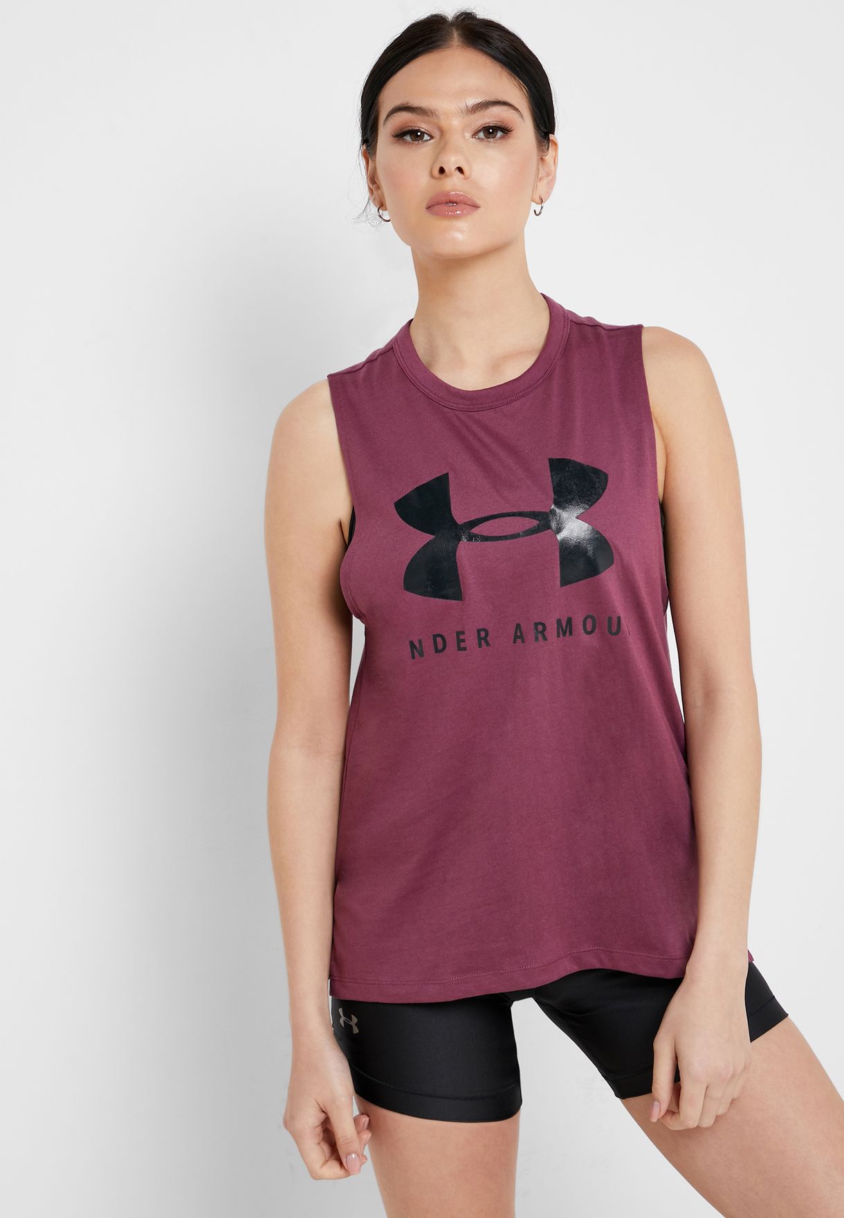Under Armour Womens Graphic Sport Style Muscle Tank