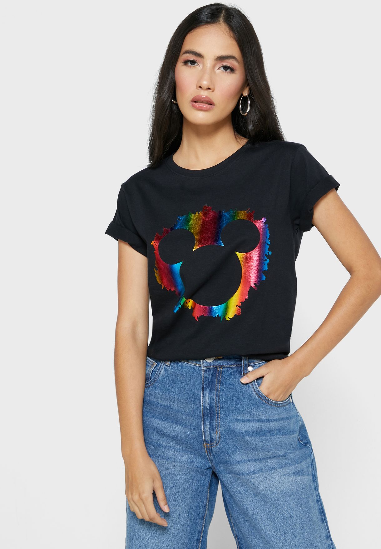 mickey mouse silhouette shirt