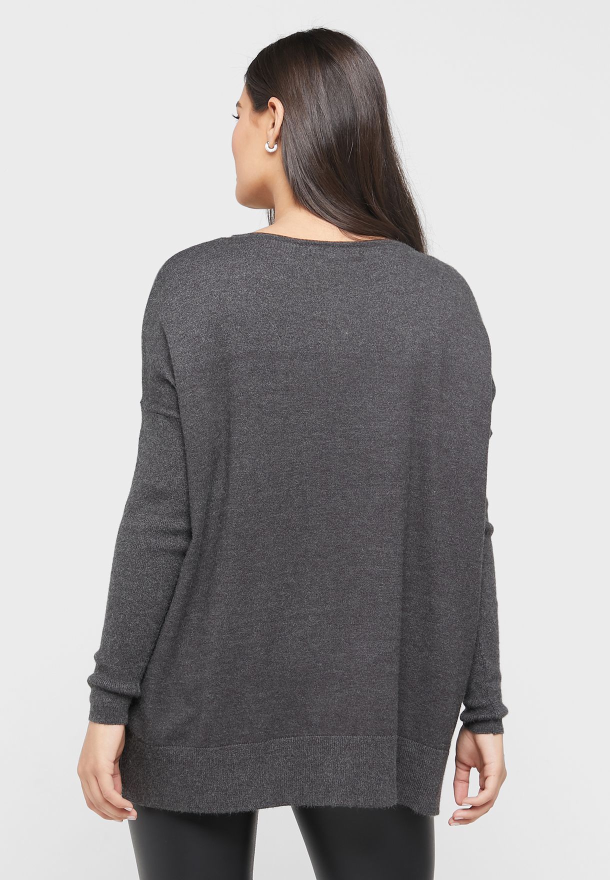 Round Neck Knitted Sweater