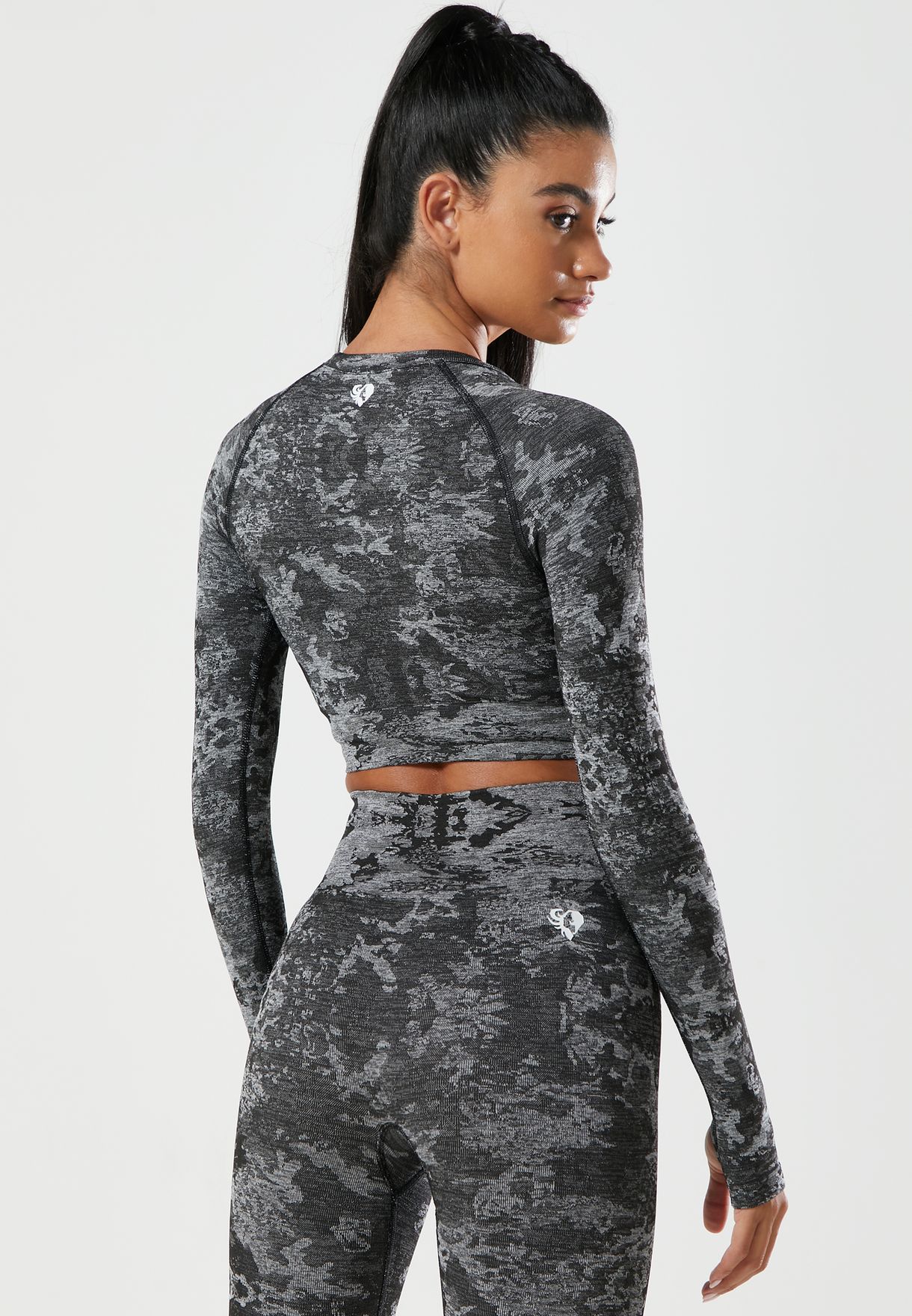 Camo Seamless Cropped Top
