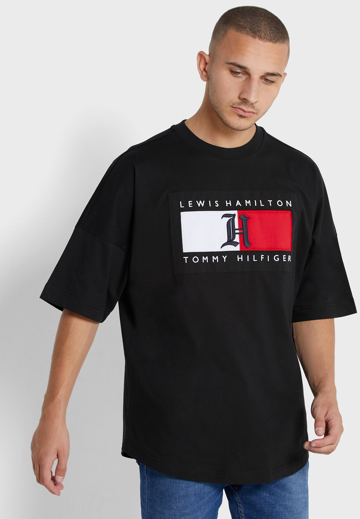 Logo Oversized Crew Neck T-Shirt 