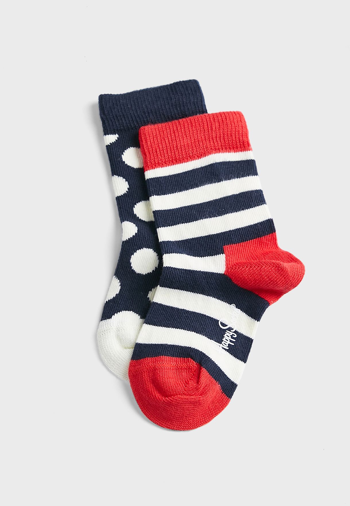 Kids 2 Pack Stripe Socks