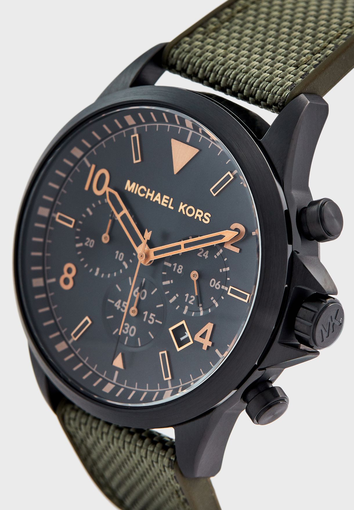 olive green michael kors watch