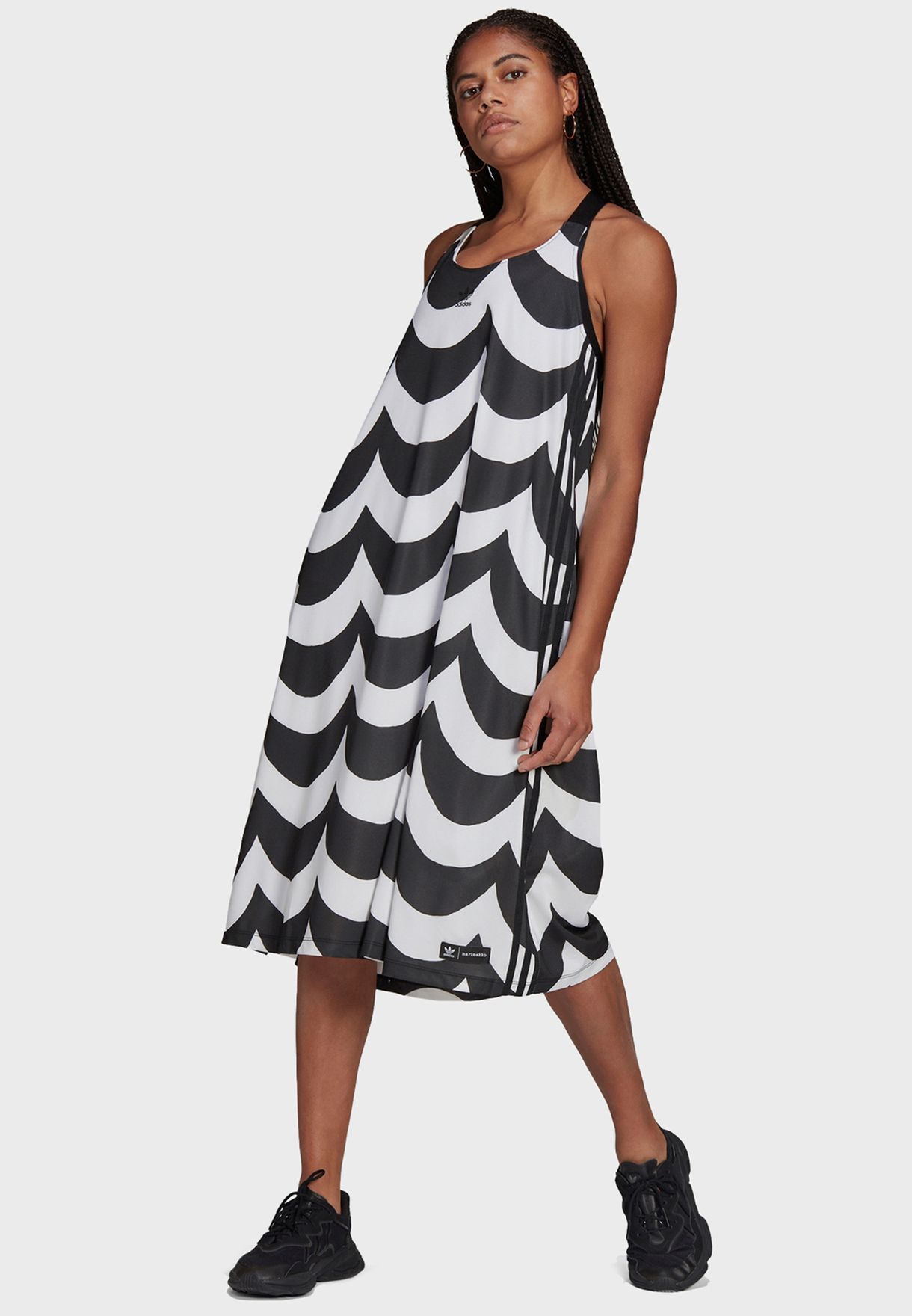 Buy adidas Originals black Marimekko Printed Dress for Kids in MENA,  Worldwide