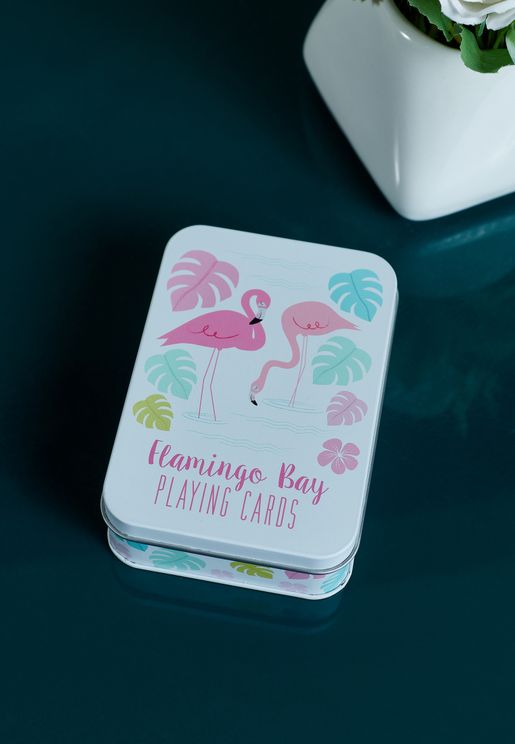 Flamingo Bay Playing Cards In Tin