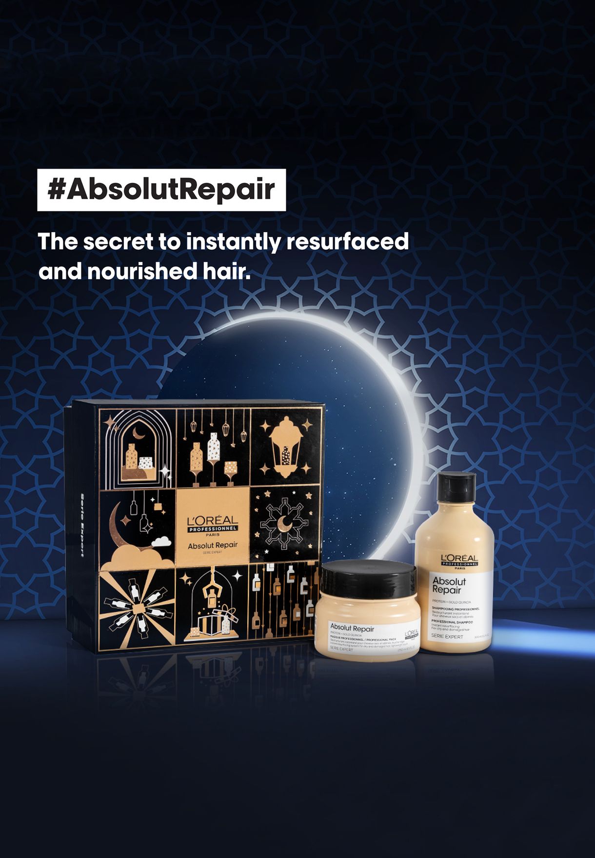 Absolut Repair Duo Special Edition Ramadan Coffret for Dry and Damaged Hair