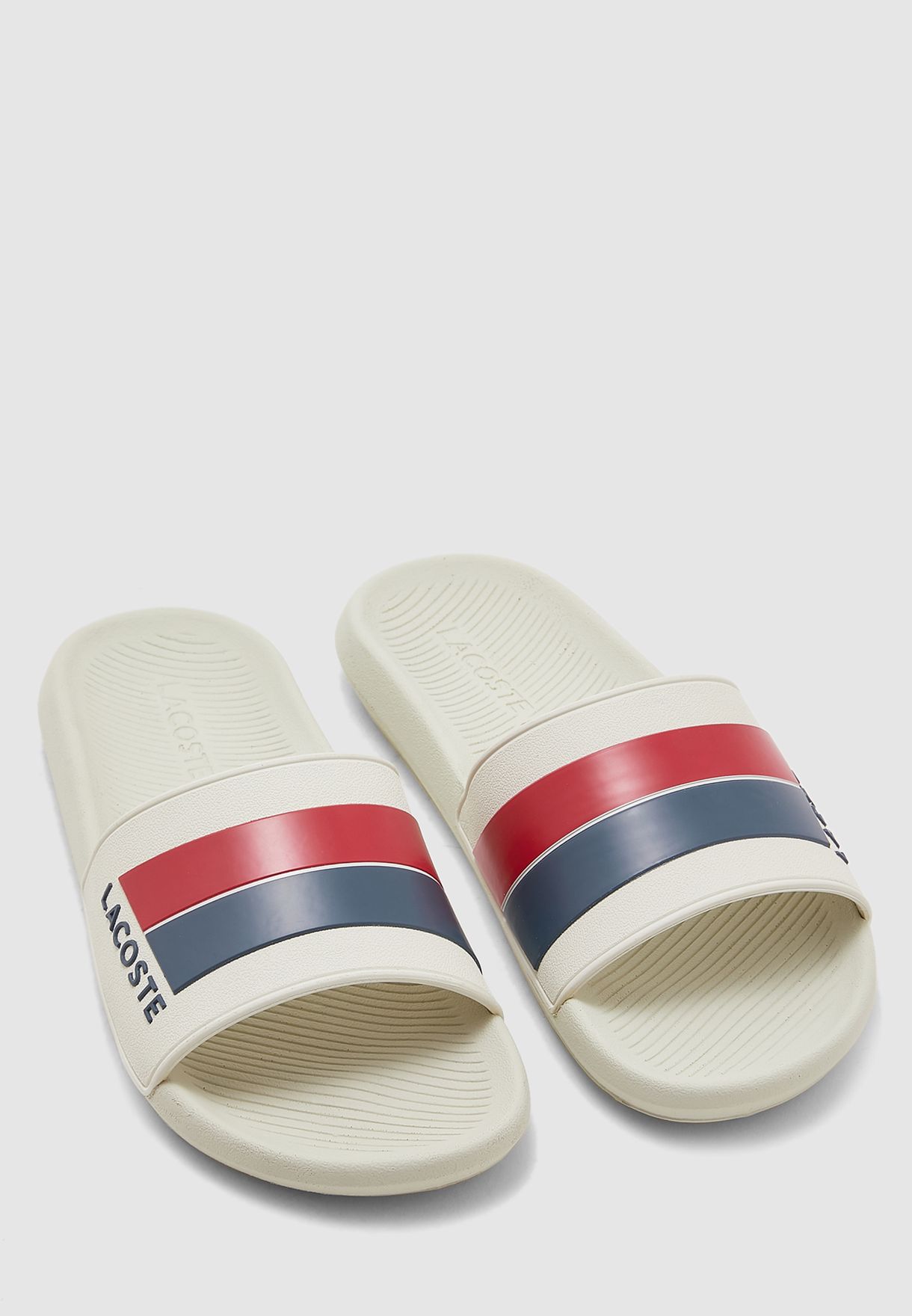 lacoste slides men