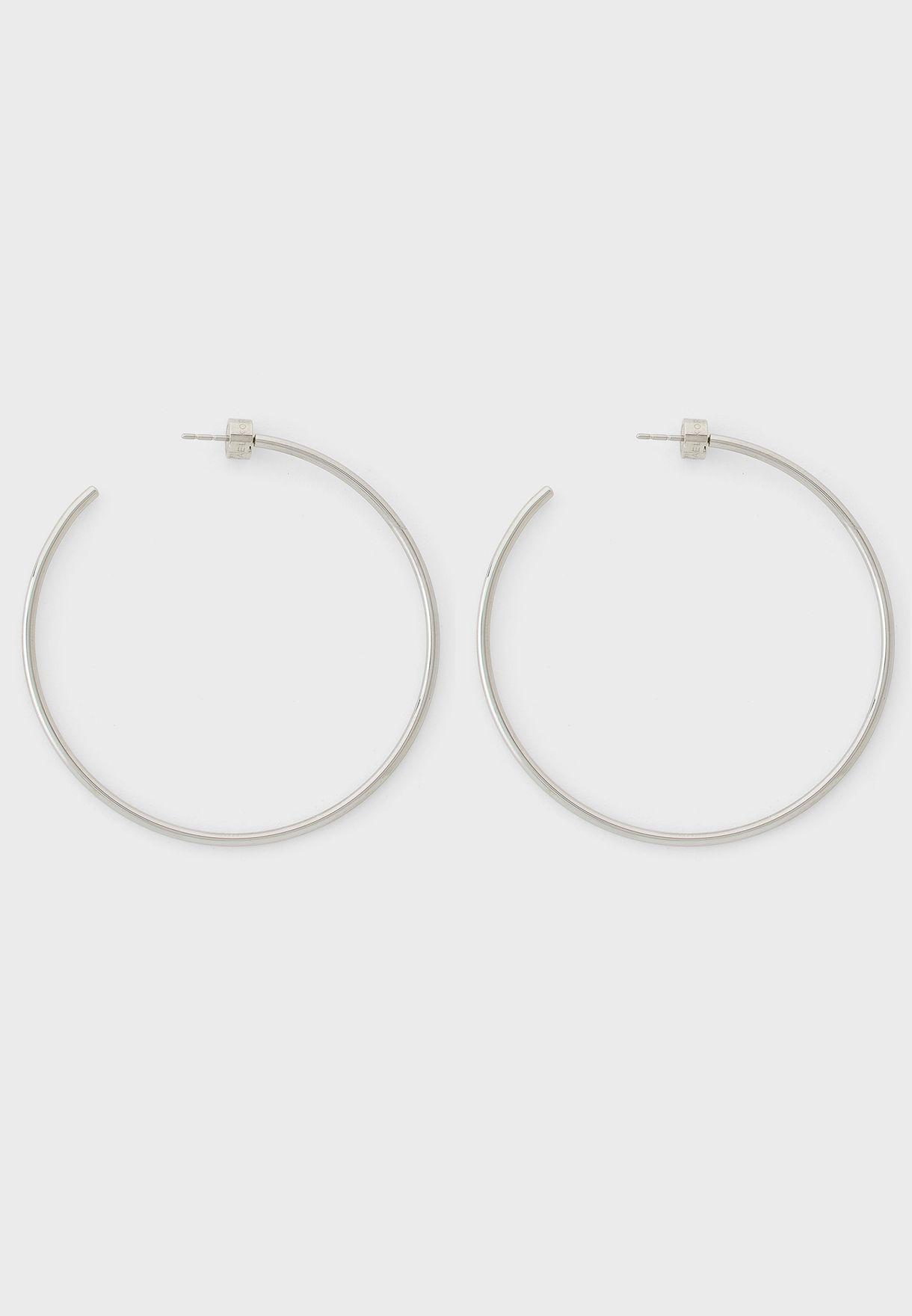 michael kors silver hoop earrings