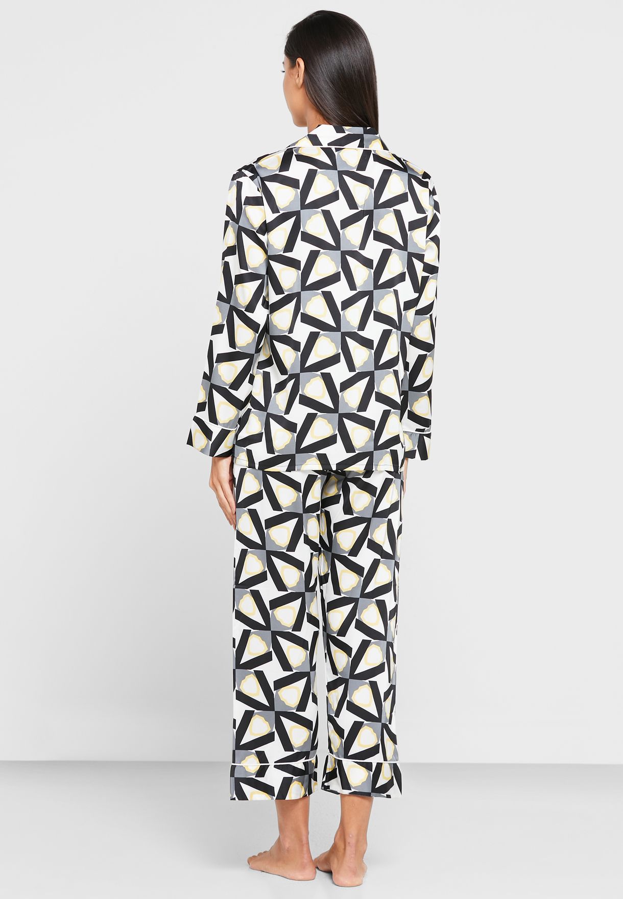 Printed Blouse And Pants Nightsuit