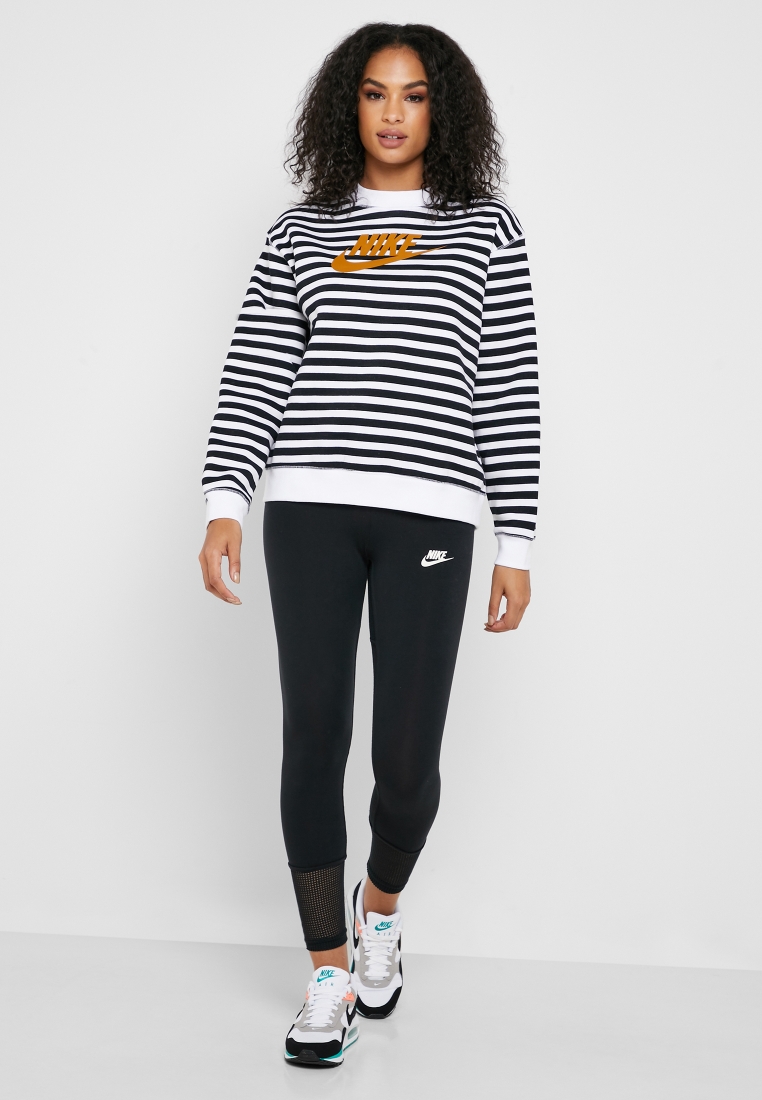 nike striped sweatshirt