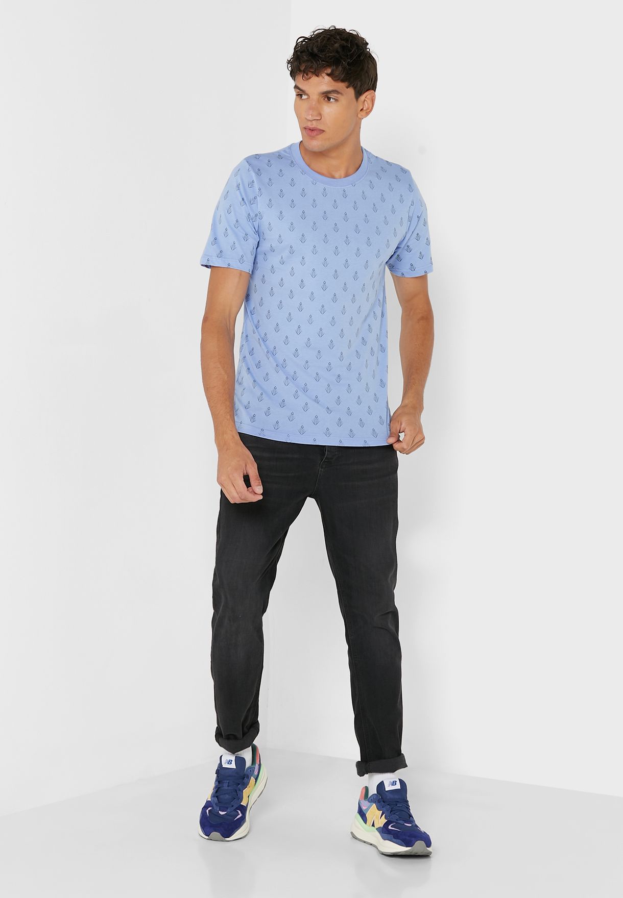 Geo Print T Shirt
