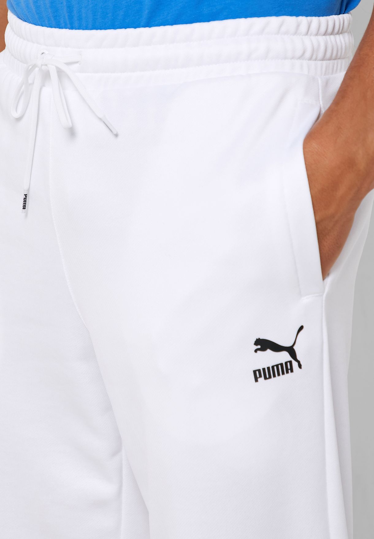 puma white trousers