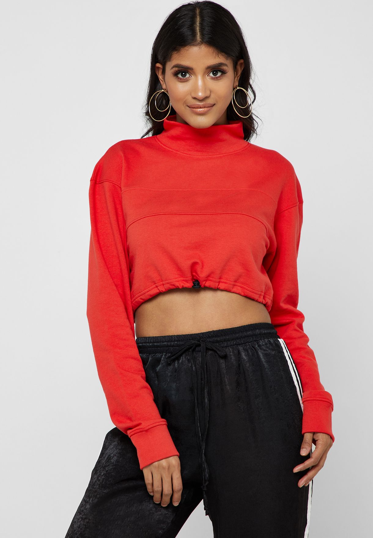 high crop hoodie