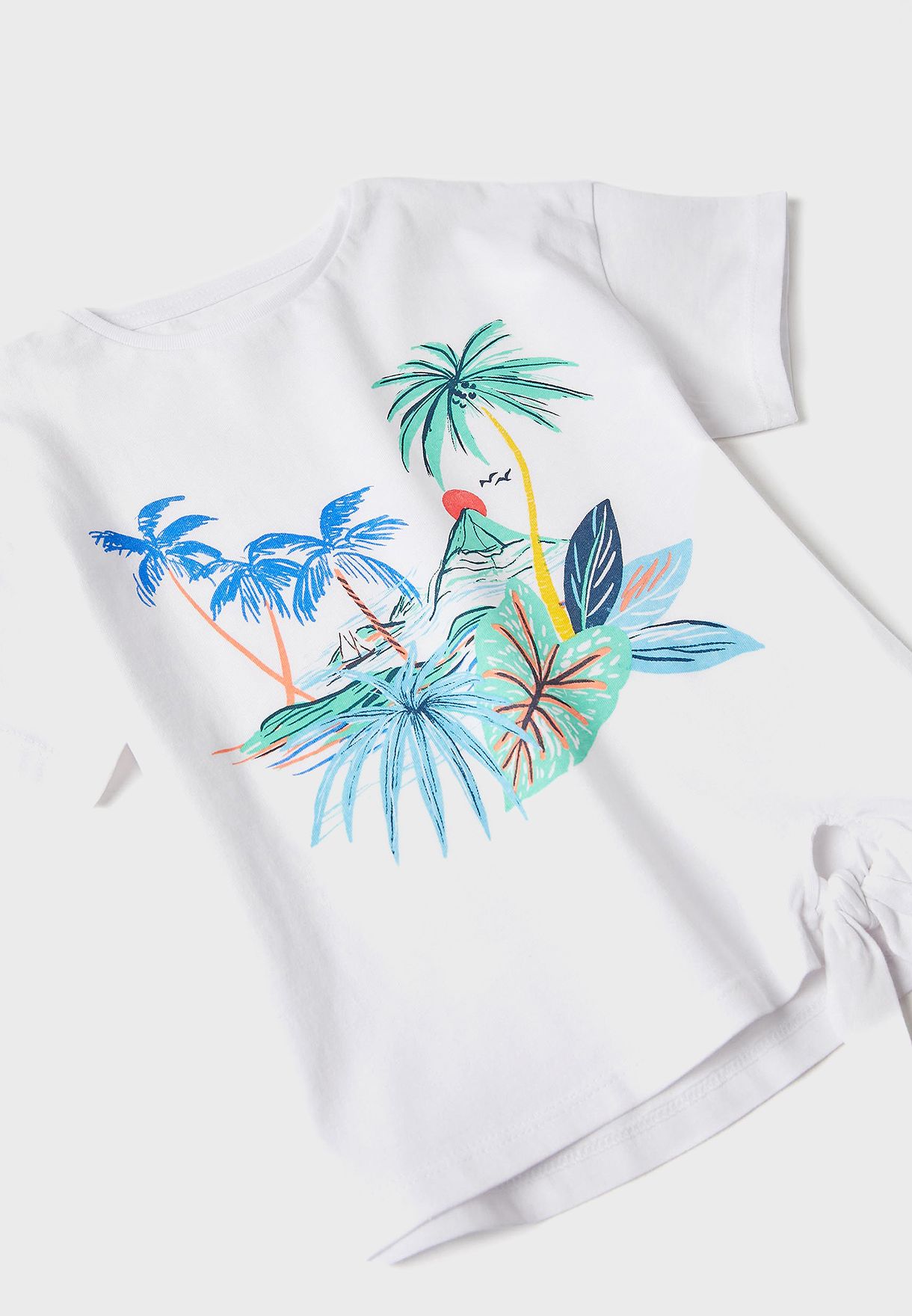 Kids Tropical Print T-Shirt & Shorts Set