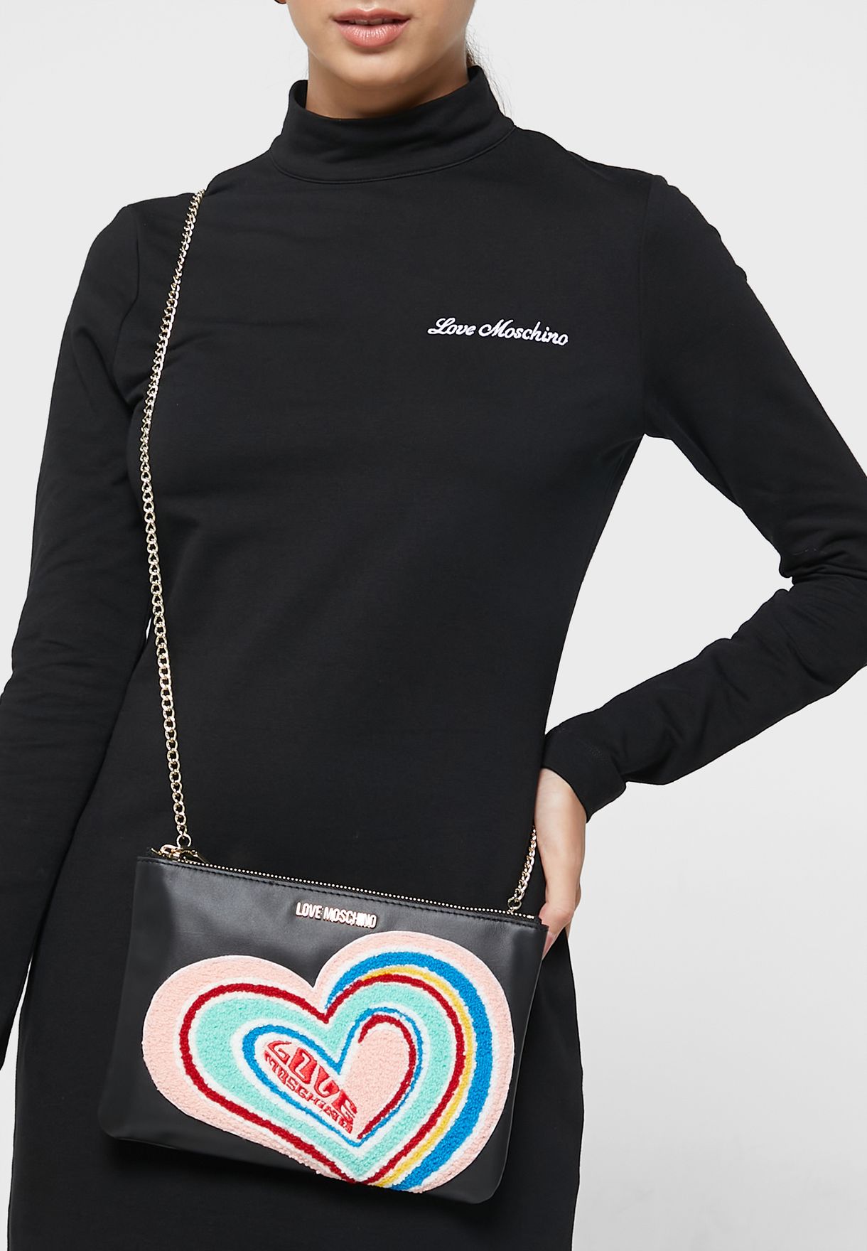 Rainbow Heart Crossbody