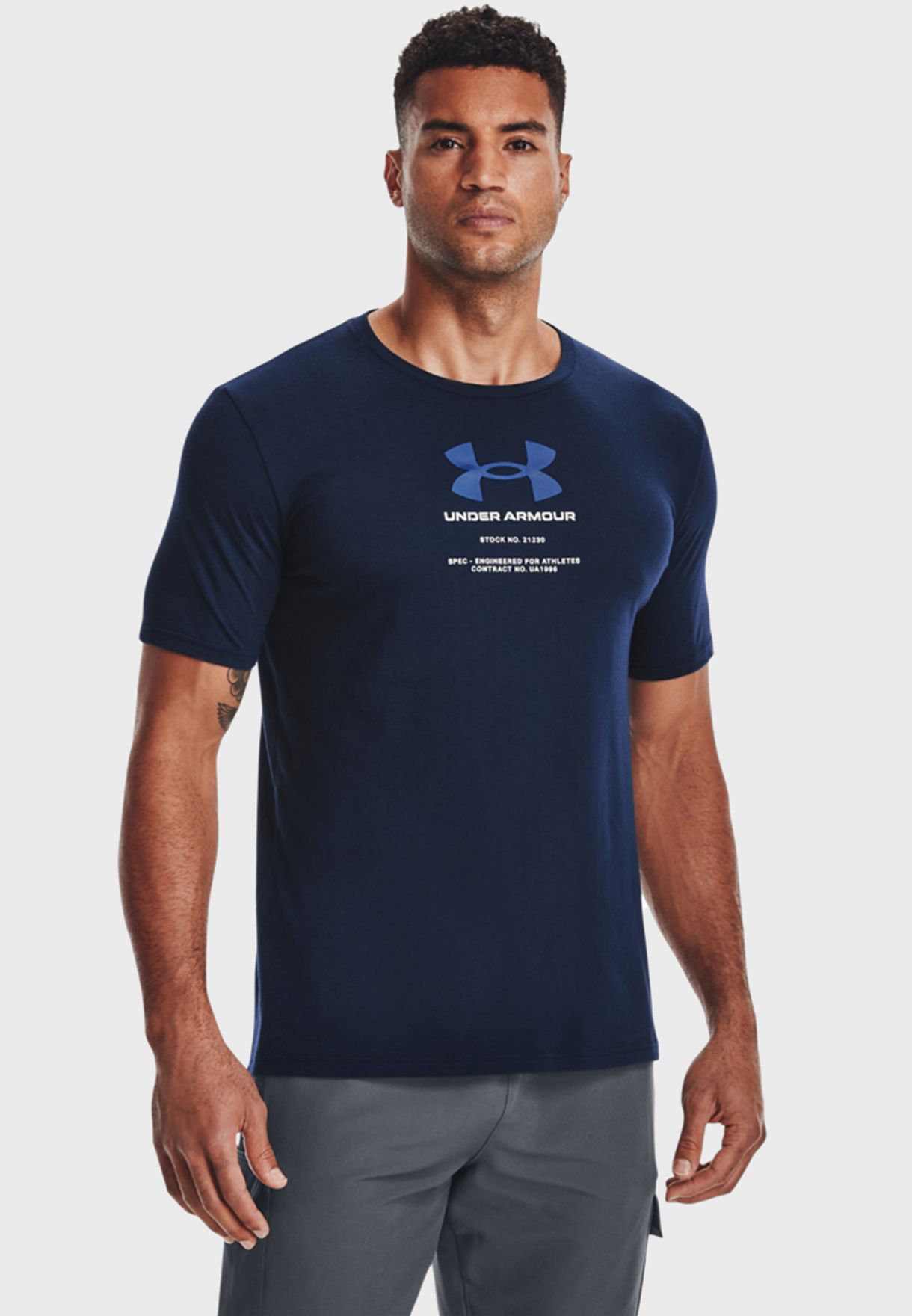 mens navy under armour t shirt