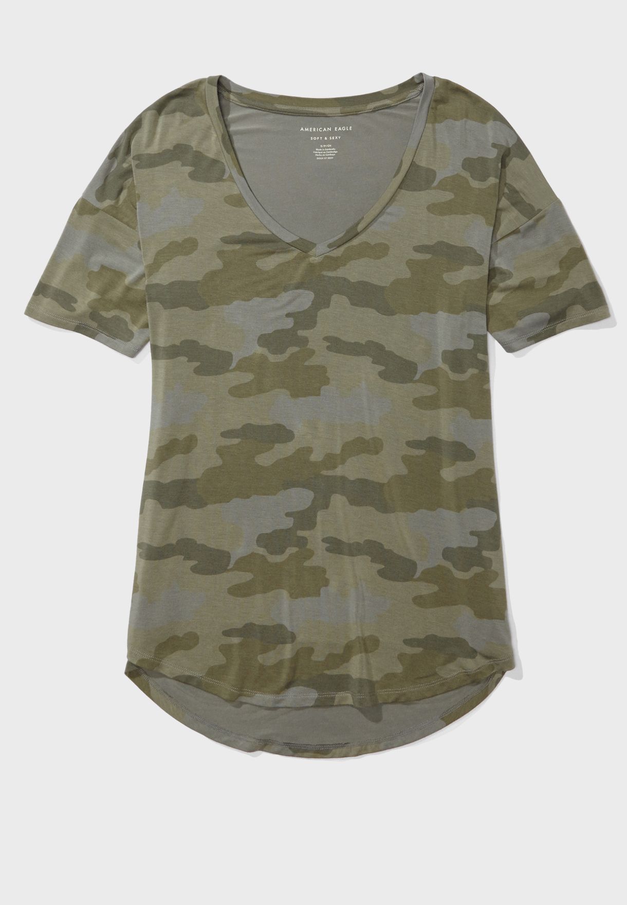 american eagle camo shirt