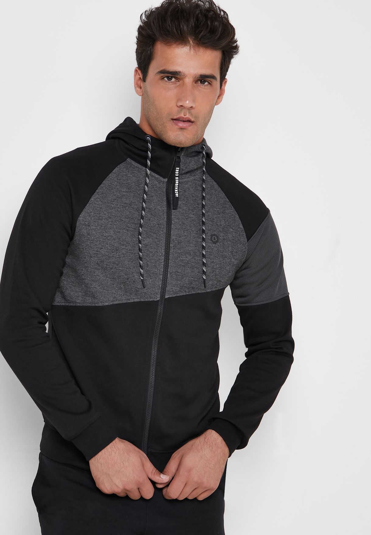 jack and jones core identity zip hoodie