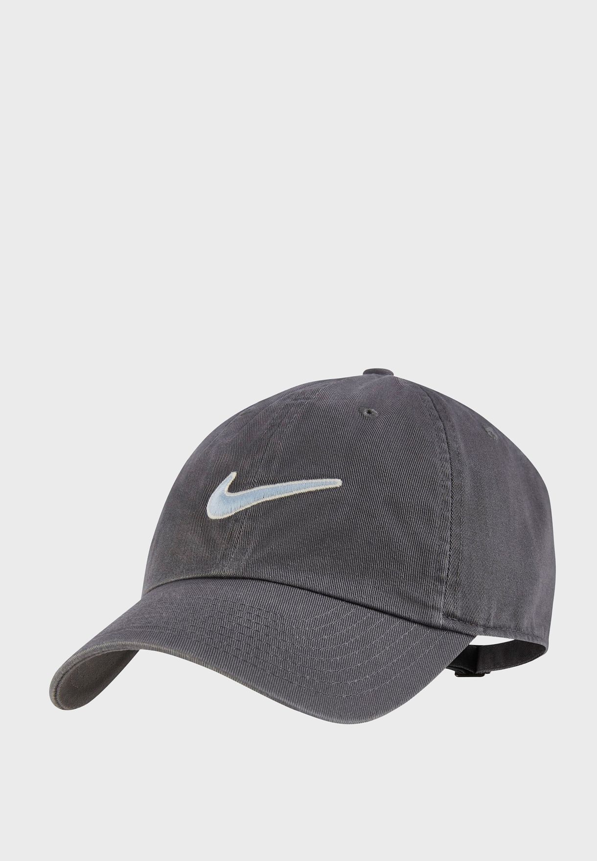 Buy Nike grey H86 Essential Swoosh Cap 