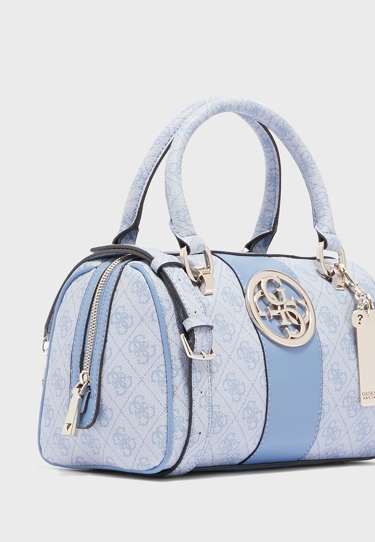 guess bluebelle box satchel