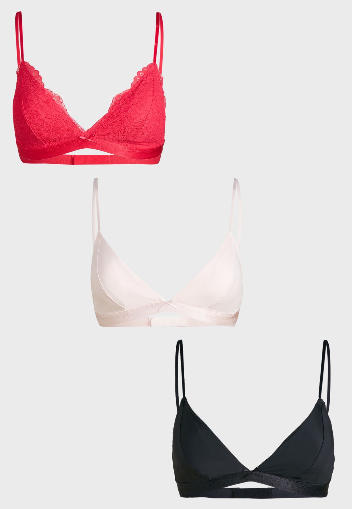 Peony 3 Pack Bralettes