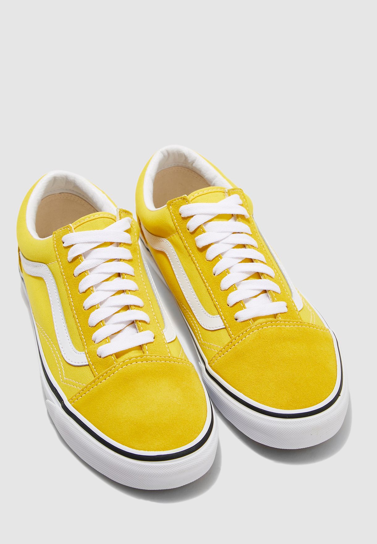 mens yellow old skool vans