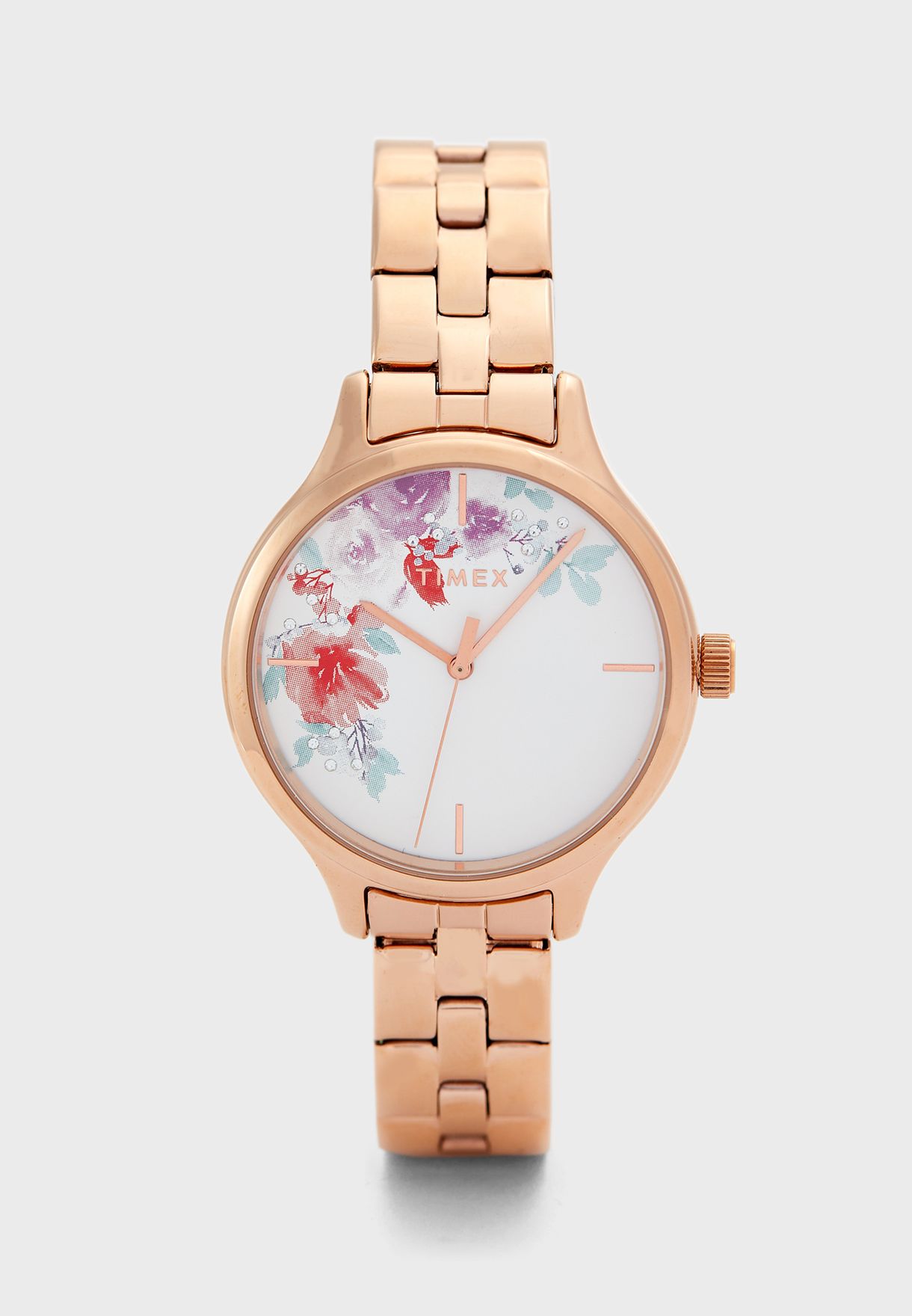 timex rose gold womens watch