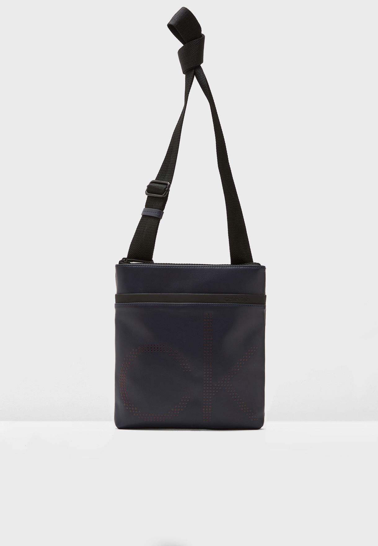 Buy Calvin Klein black Flat Crossover Messenger Bag for Men in Riyadh,  Jeddah