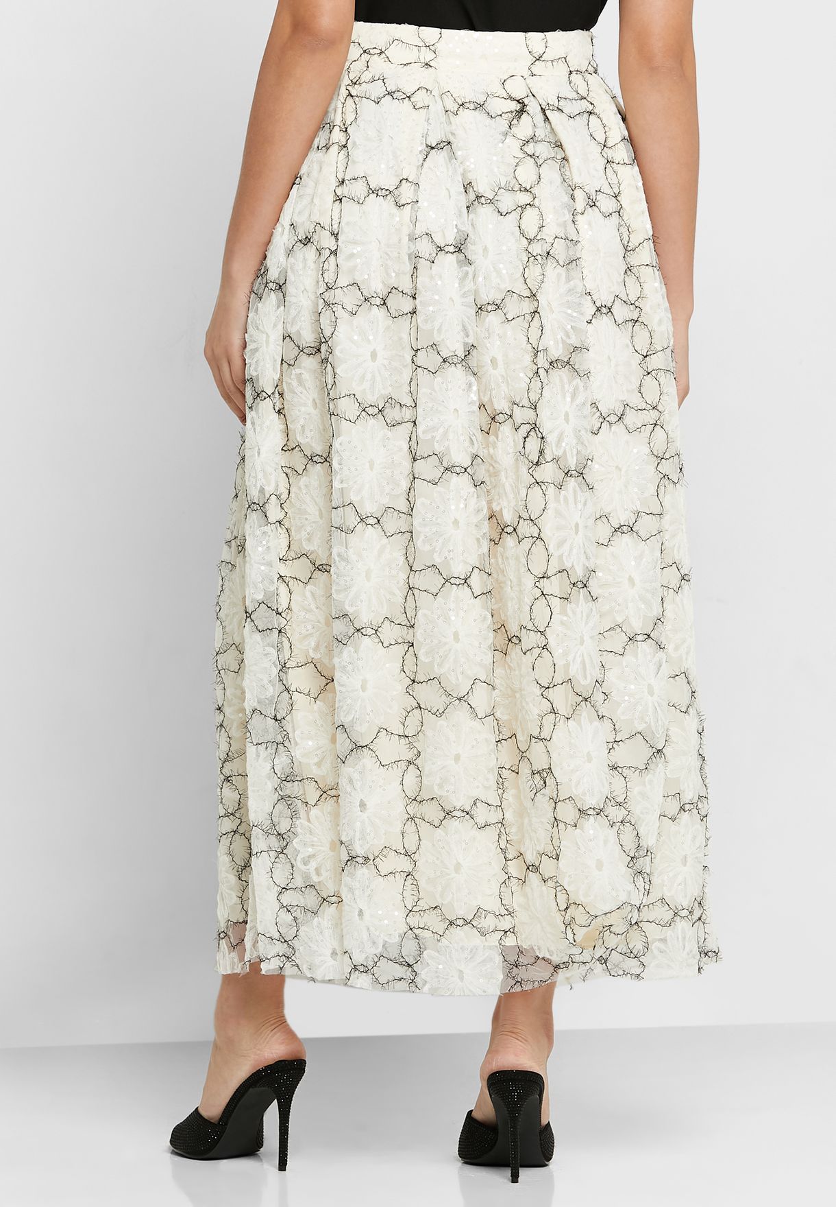 Floral A-Line Skirt