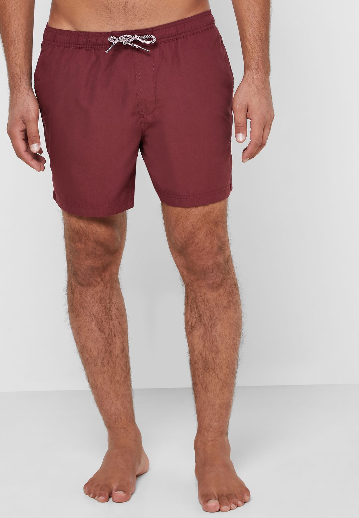 burgundy swim trunks