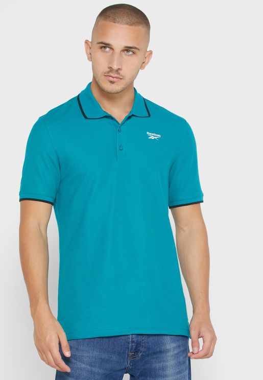 reebok men's polo shirts