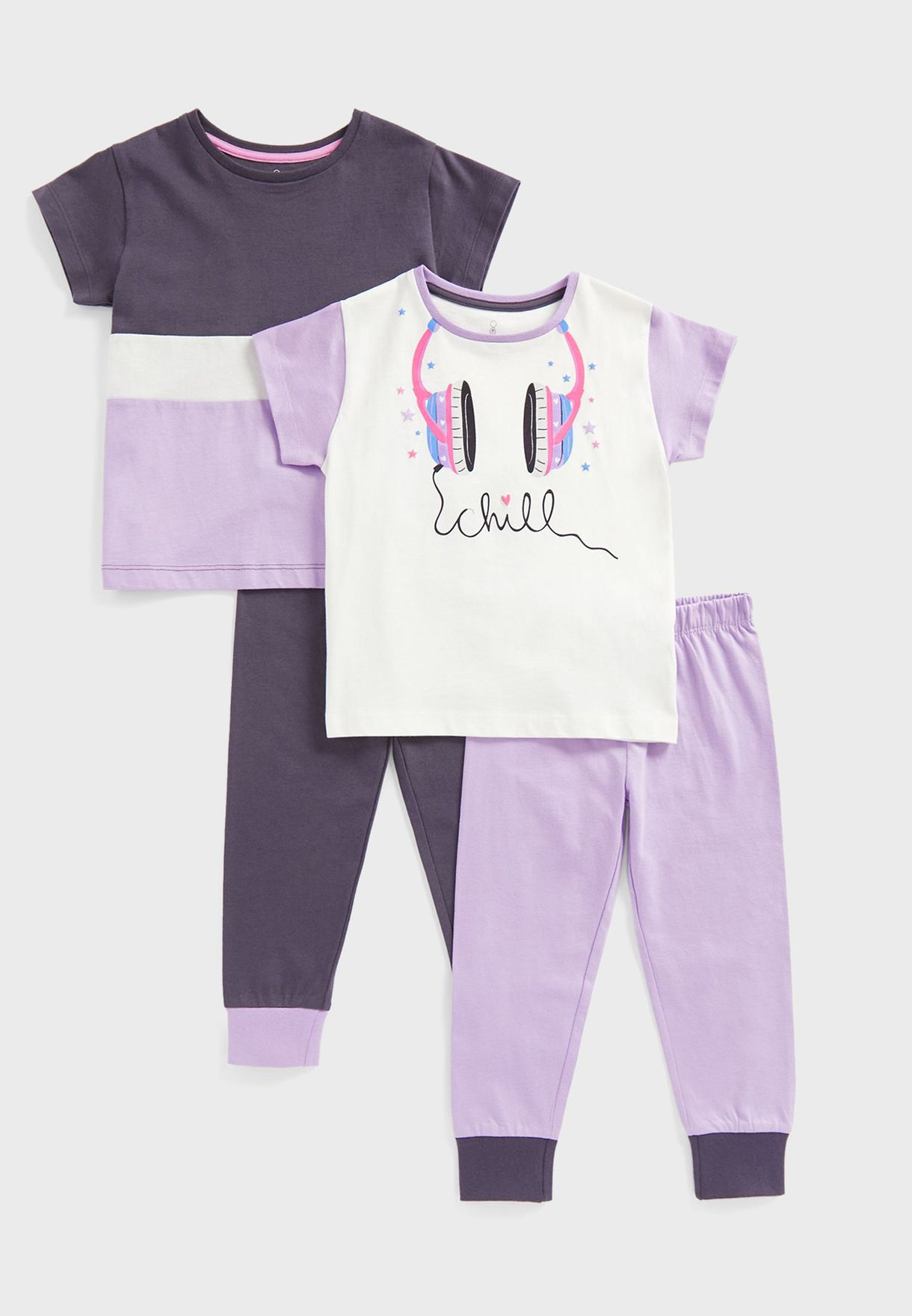 Kids 2 Pack Assorted Pyjama Set