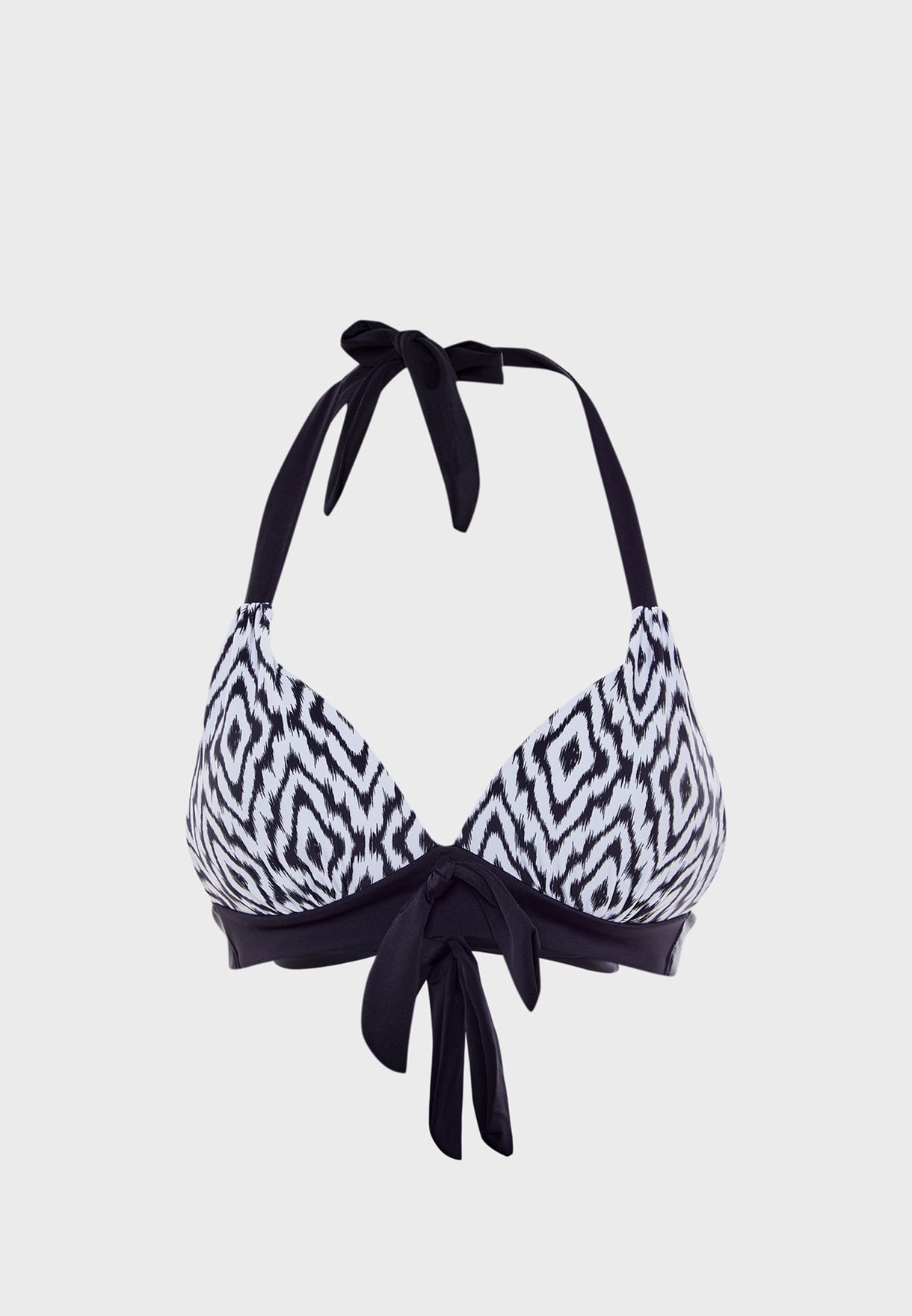 halterneck bikini push up