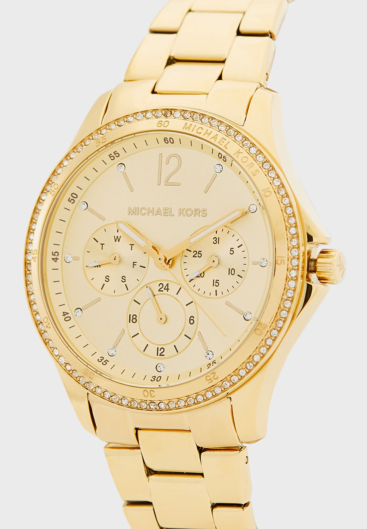 Buy Michael Kors gold Round Dial Analog Watch for Women in Dubai, Abu Dhabi