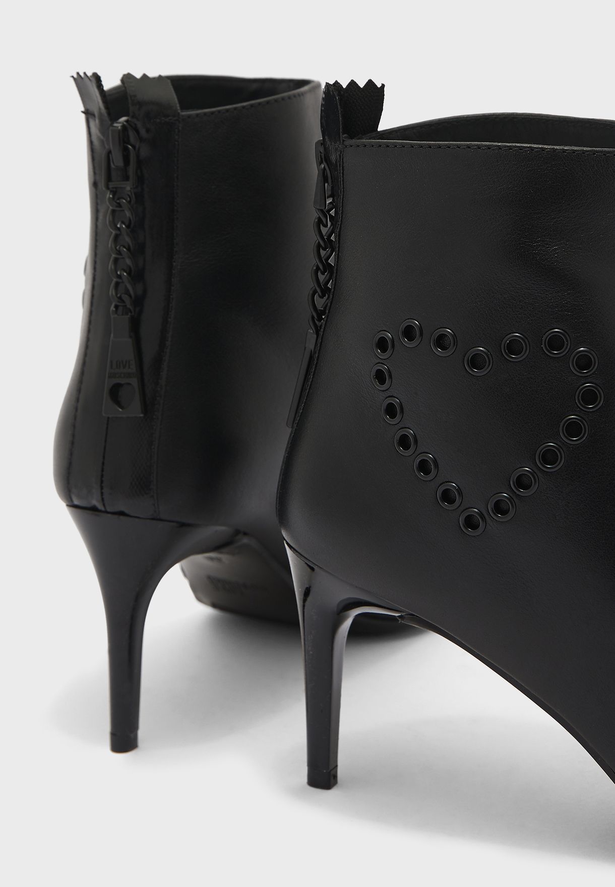 moschino high heel boots