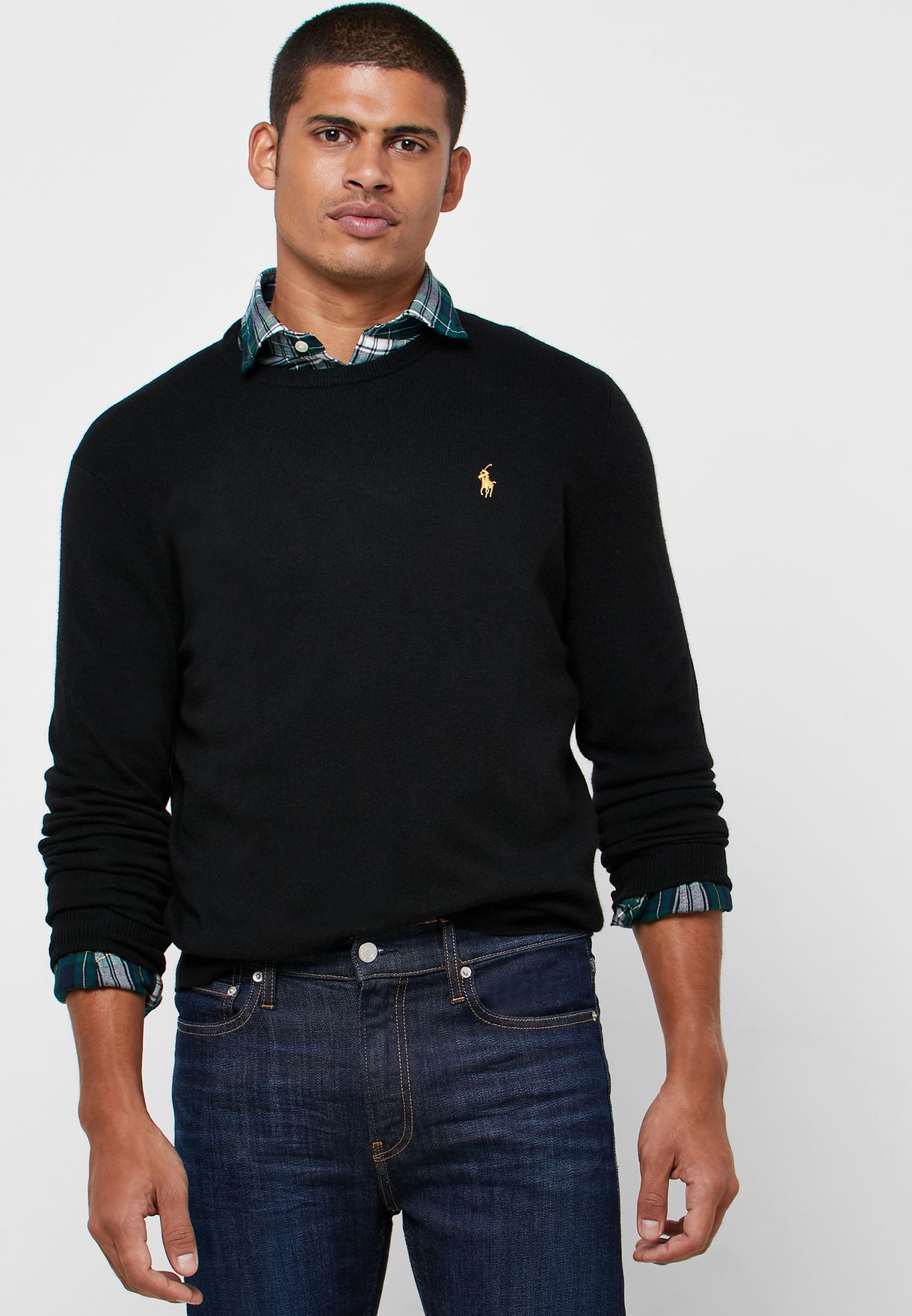 Minde om muggen jogger Buy Polo Ralph Lauren black Essential Sweater for Men in MENA, Worldwide