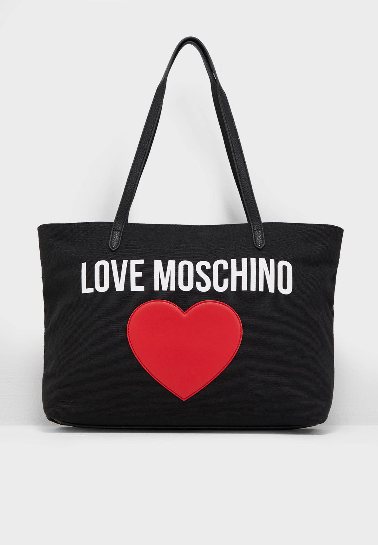 Buy Love Moschino black Heart Shopper for Women in Manama, Riffa