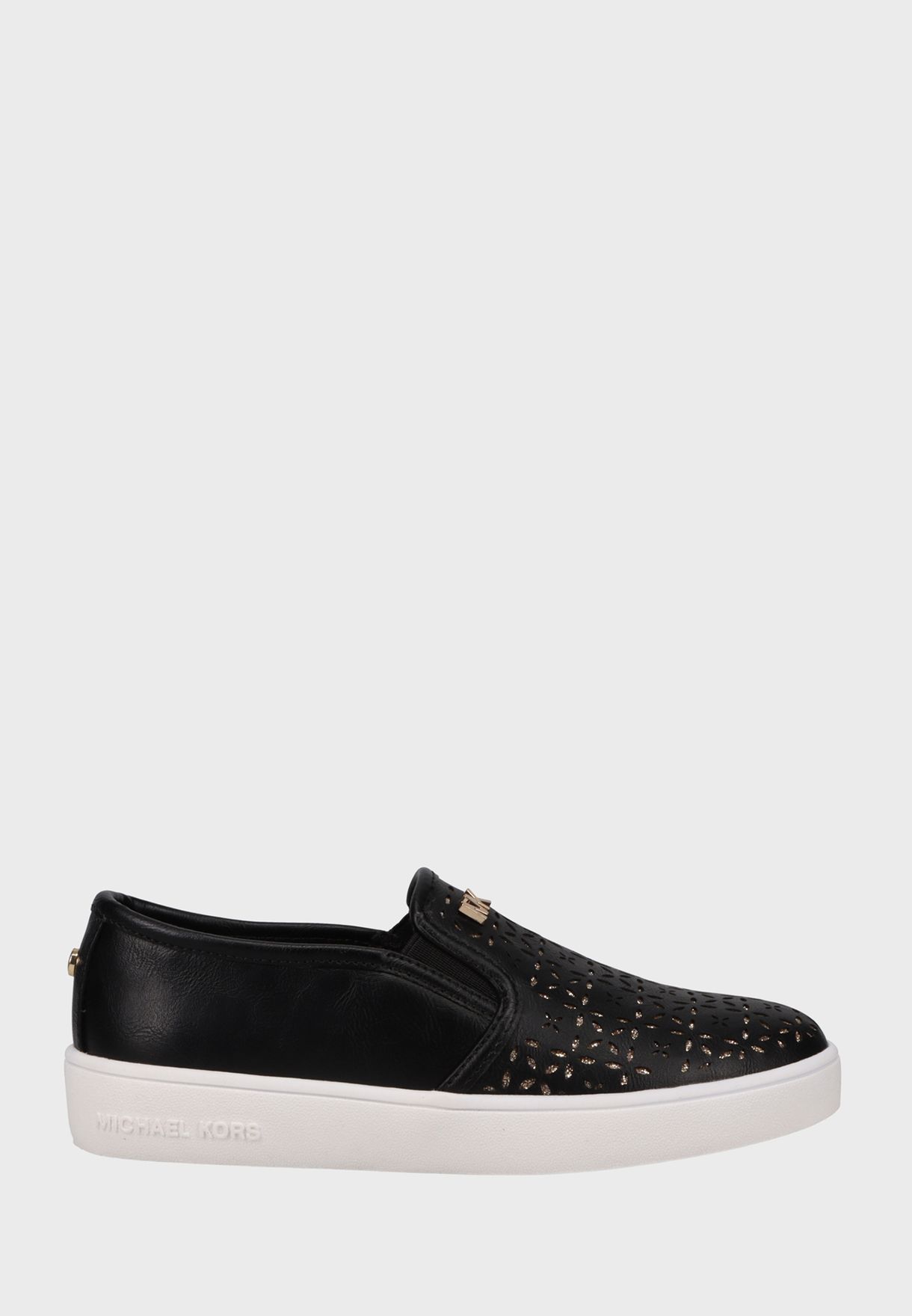 Buy Michael Kors black Kids Jem Olivia Ii Sneakers for Kids in MENA ...