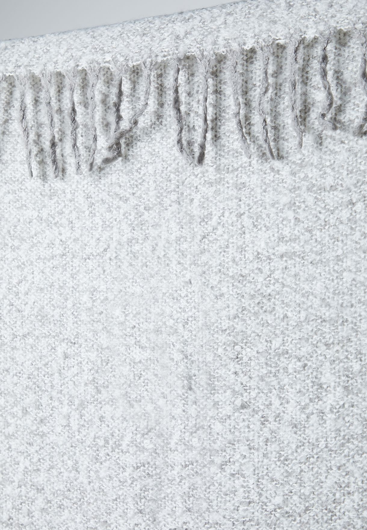 Grey Woven Blanket 130X170Cm