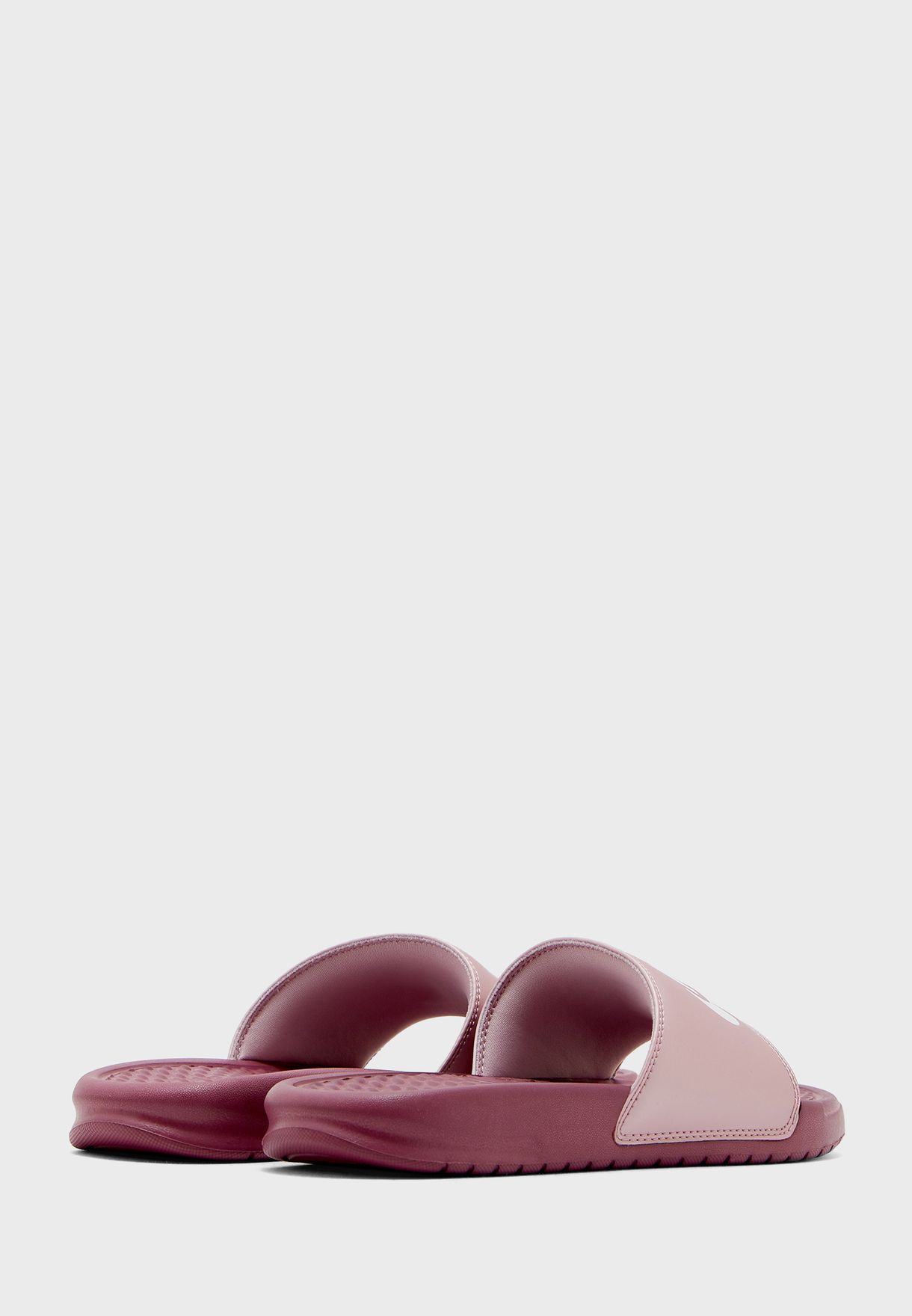 nike benassi jdi pink