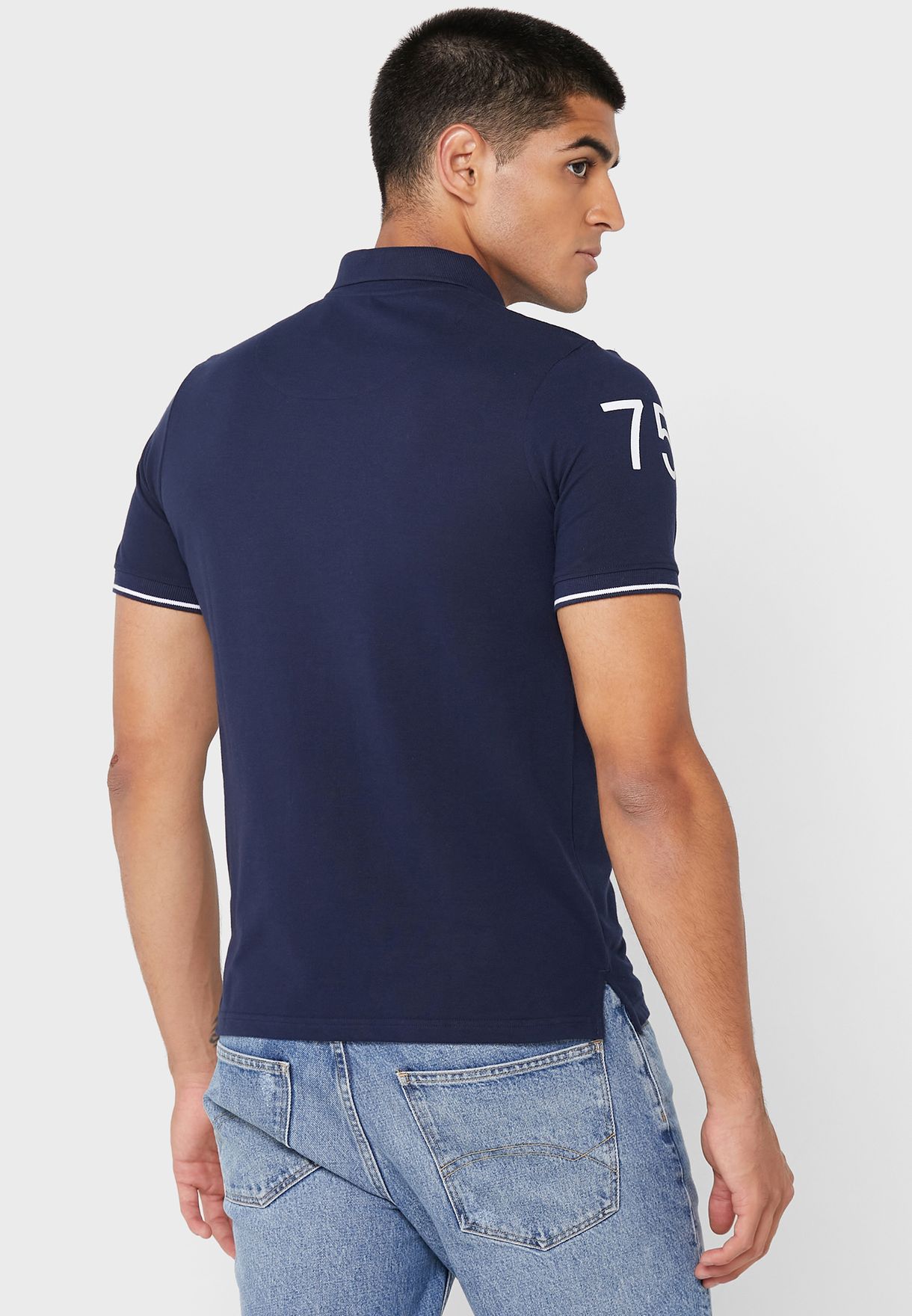 Colourblock Polo Shirt