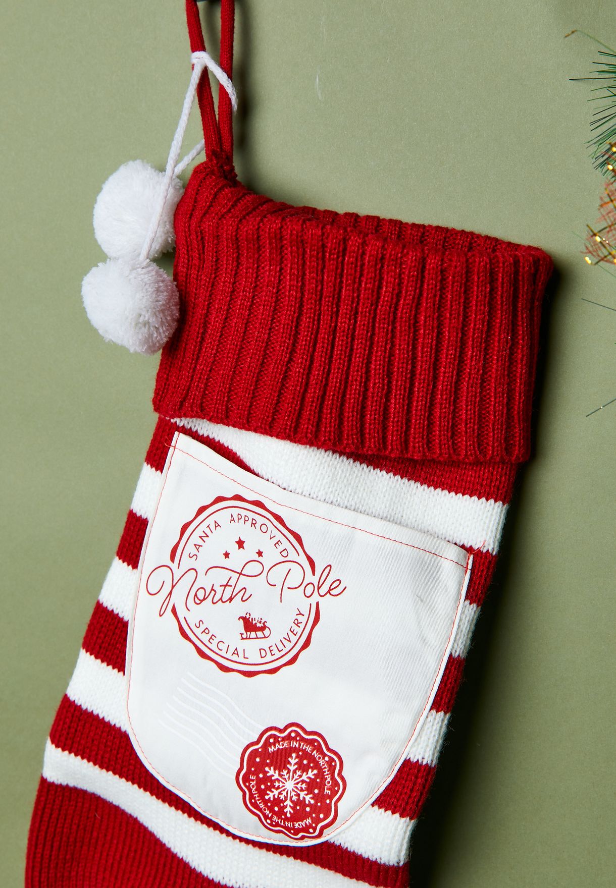 Knitted Stocking Letter From Santa