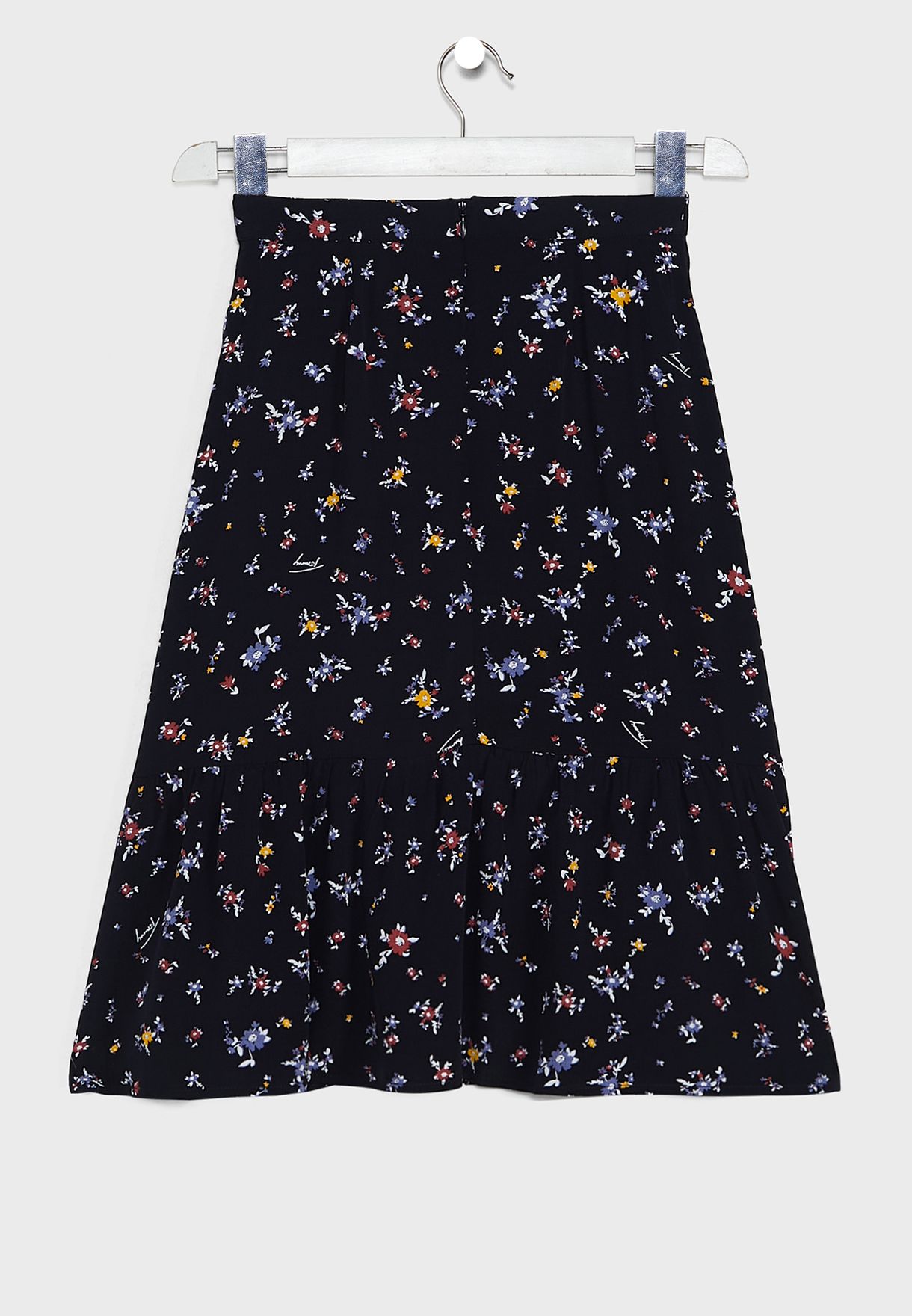 Kids Floral Printed Midi Skirt