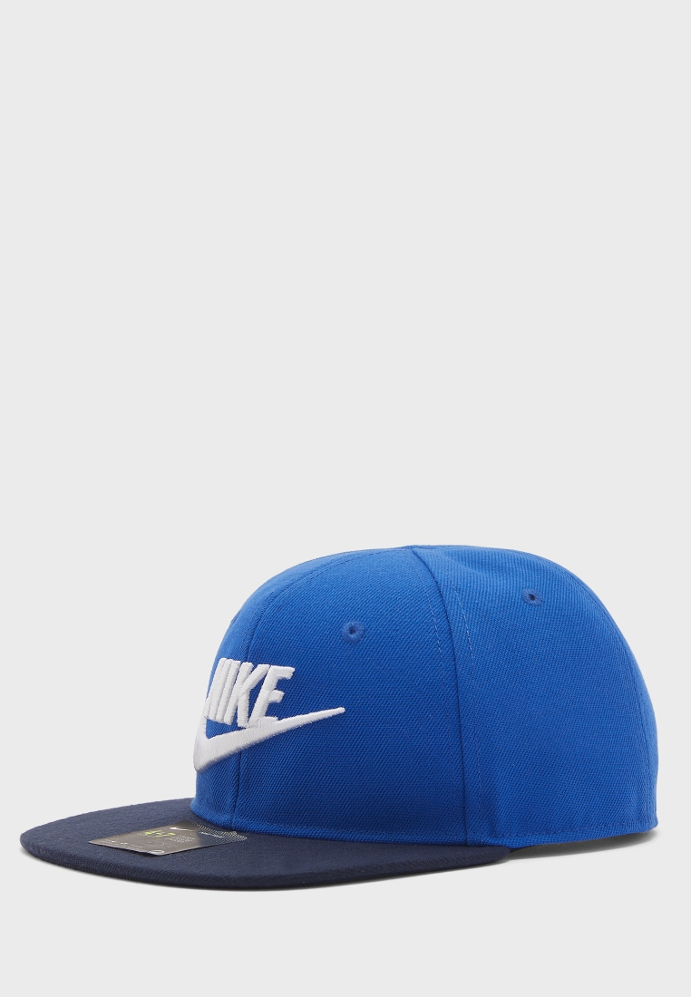 Nike True Limitless Kids Baseball Cap Snapback Blue Dark Navy Big Swoosh Logo