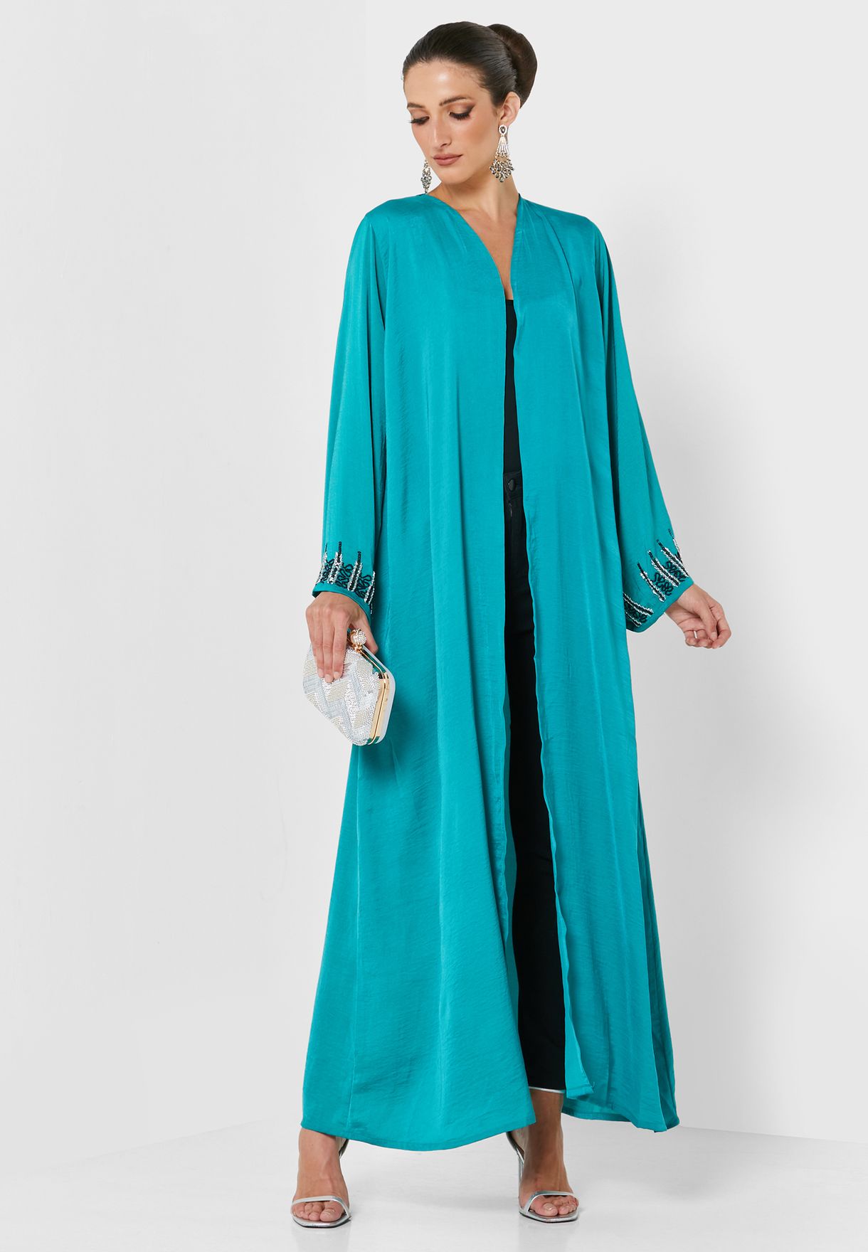 Embellished Sleeve Abaya