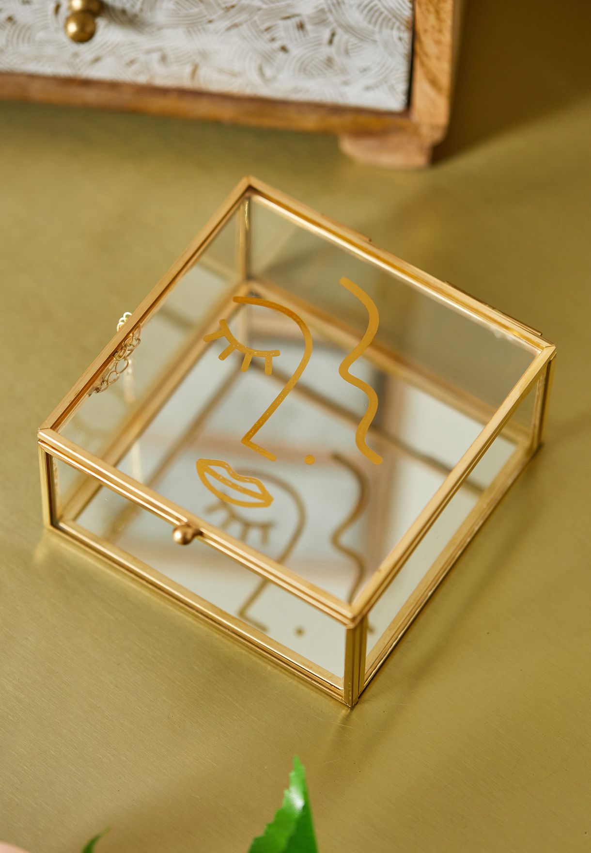 Abstract Face Jewellery Box