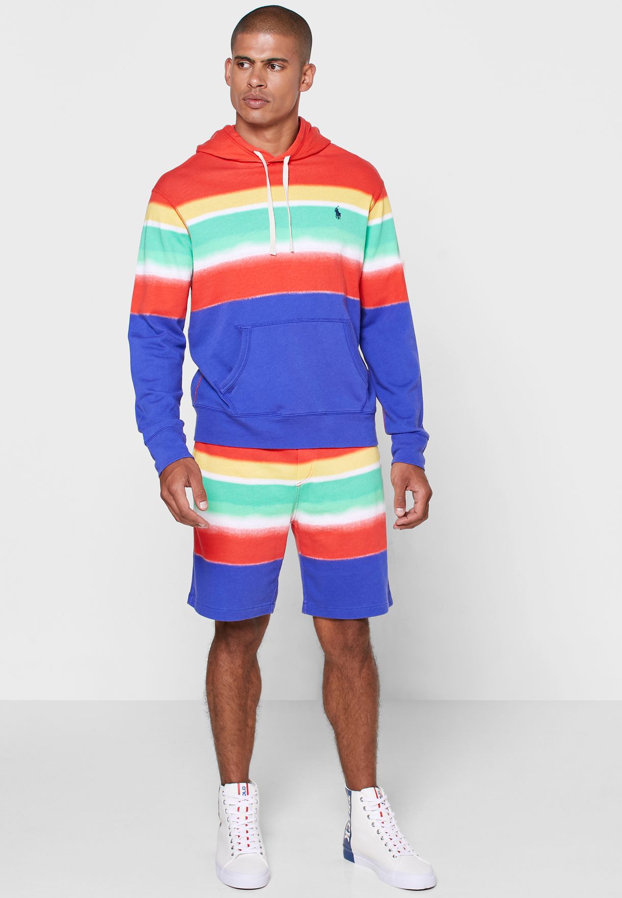 Buy Polo Ralph Lauren multicolor Spectra Stripe Hoodie for Men in Riyadh,  Jeddah