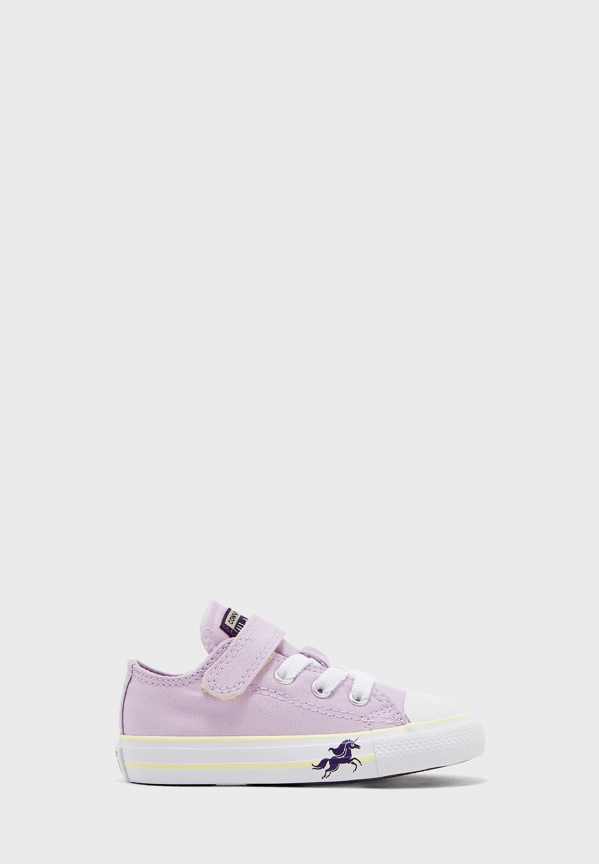 lilac infant converse