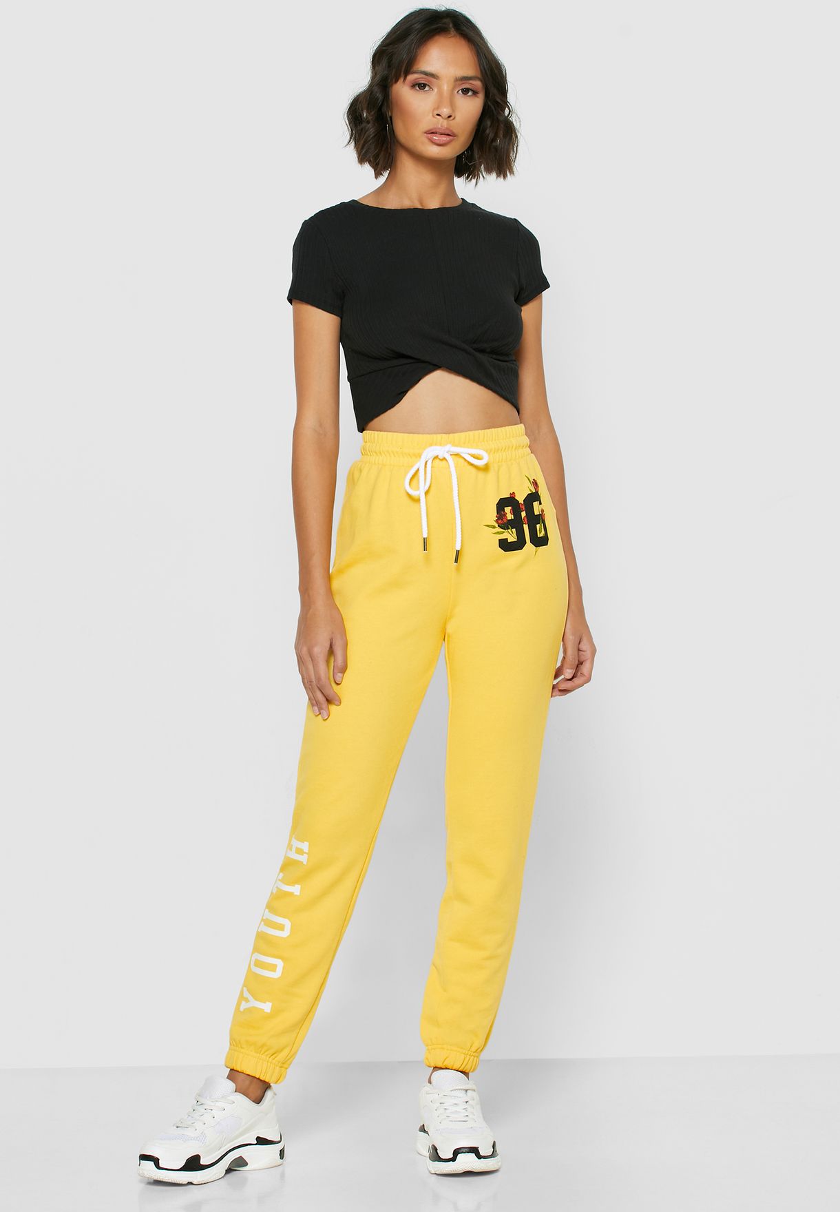 yellow joggers