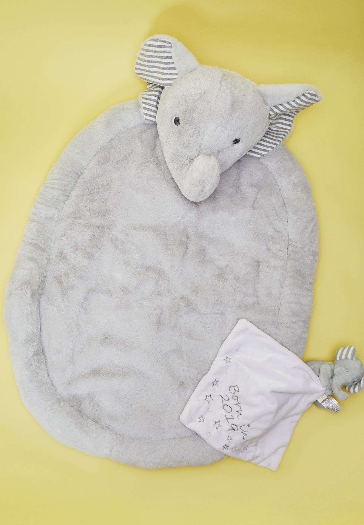 Buy Jojo Maman Bebe Grey Elephant Playmat For Kids In Mena Worldwide D91